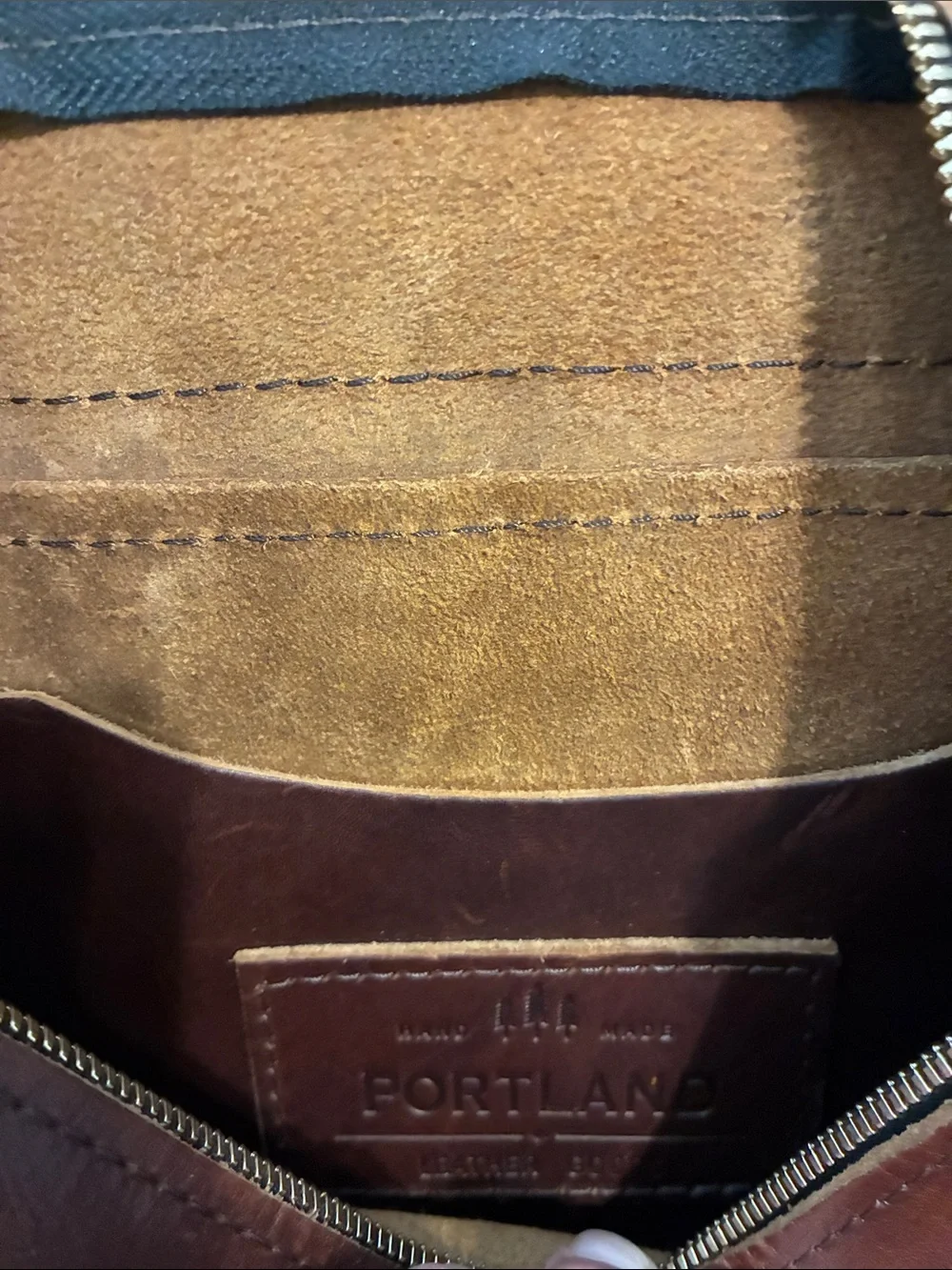 NWOT!!Portland Leather Chestnut Brown Backpack with Gold Hardware